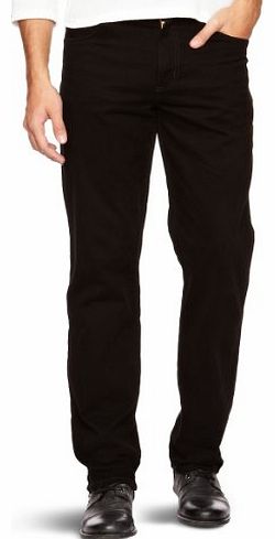  Mens W12132100 Texas Stretch Straight Jeans, Black, W34/L34