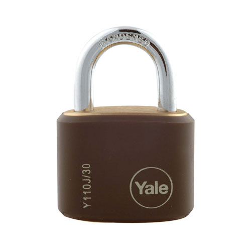 yale 15mm Brass Padlock - 4 Pack