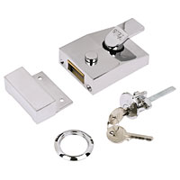 YALE Night Latch Chrome-Plated 60mm Backset