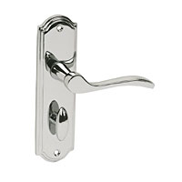 WC Door Handle Virtue Polished Chrome