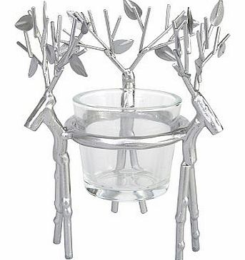 Yankee Candle Votive Holder Silver Reindeer