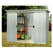 8 x 4 Large Metal Pent Shed