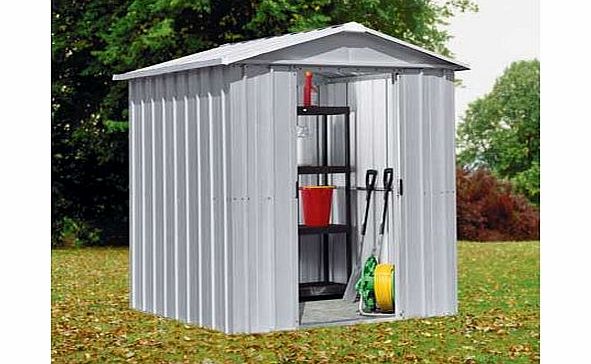 Yardmaster Apex Metal Garden Shed - 6 x 4ft