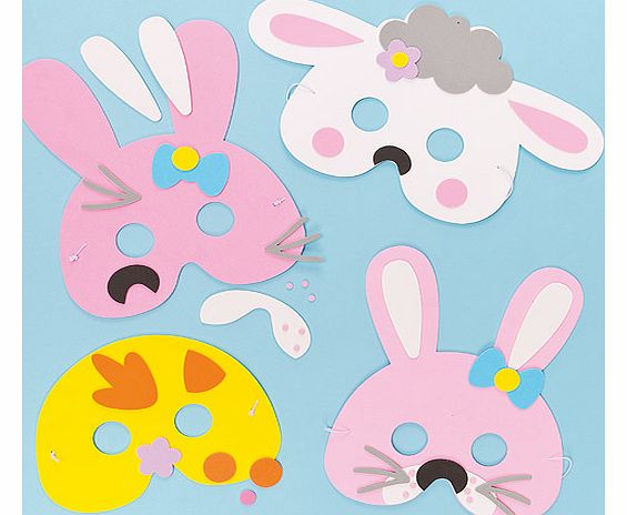 Easter Foam Mask Kits - Pack of 3