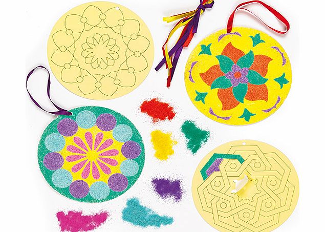 Rangoli Sand Art Decorations - Pack of 6