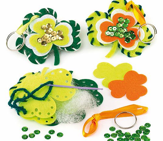 Shamrock Keyring Sewing kits - Pack of 6