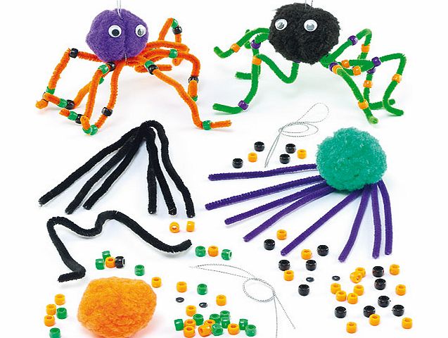 Spider Pom Pom Kits - Pack of 4