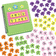 Foam Letter Puzzle Stickers