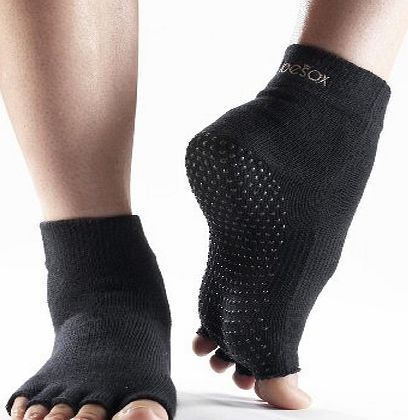 Yoga Mad Yoga-Mad Half ToeSox - Black, Small