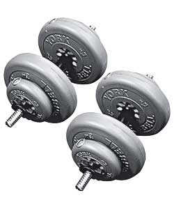 15kg Vinyl Dumbbell Weights Set