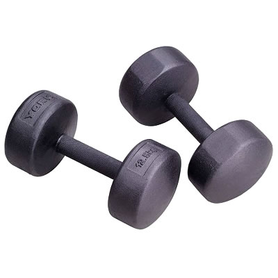 York 2.5 to 25kg (10 pairs) Legacy Dumbells (2.5 to 25kg (10 pairs) - 16080)