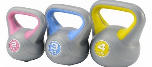 York Vinyl Kettlebell Set 2,3,4kg