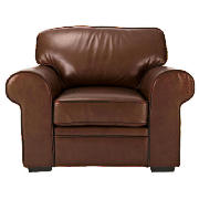 York Leather Armchair, Chocolate