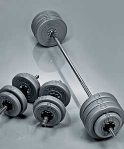 Spinlock Vinyl Barbell/Dumbbell Set 50kg