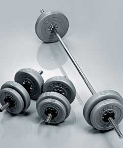 Vinyl Barbell/Dumbbell Set 25kg