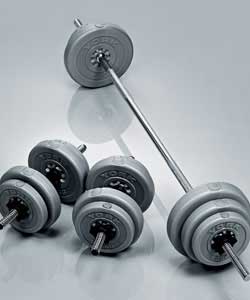 Vinyl Barbell/Dumbbell Set 35kg