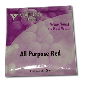 ALL PURPOSE RED WINE YEAST SACHET 5G