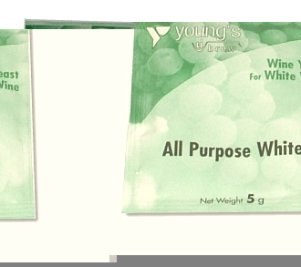 ALL PURPOSE WHITE WINE YEAST SACHET 5G