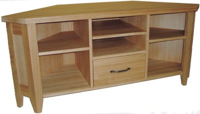 Wealden Oak Widescreen Corner TV and Video/DVD