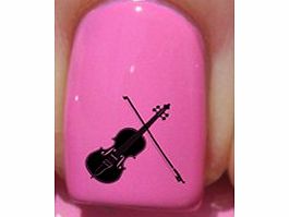 YRNails Violin Silhouette - Nail Decals by YRNails