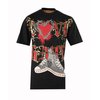 Hip Hop Big & Tall Love Hate T-Shirt (Black/Red)