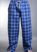 Blue Check woven easy pant