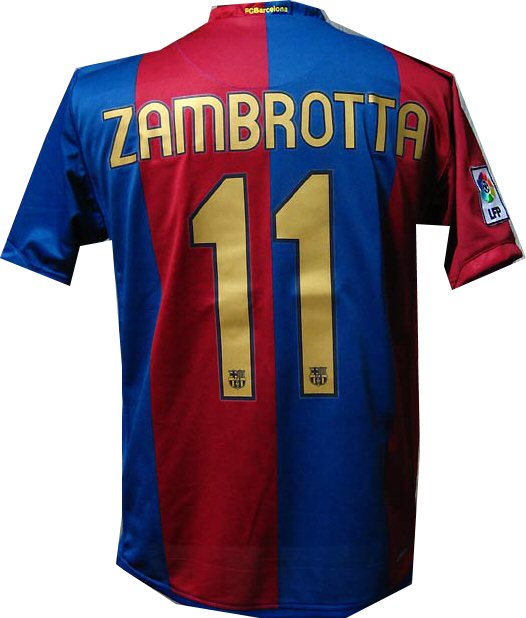 Nike 06-07 Barcelona home (Zambrotta 11)