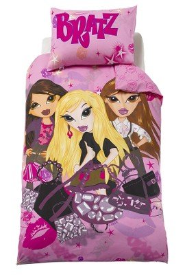 BRATZ SINGLE BED DUVET COVER & PILLOWCASE SET CLASSIC BY MASSIMO