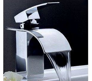 Curvare Waterfall Bathroom Basin Mixer Tap