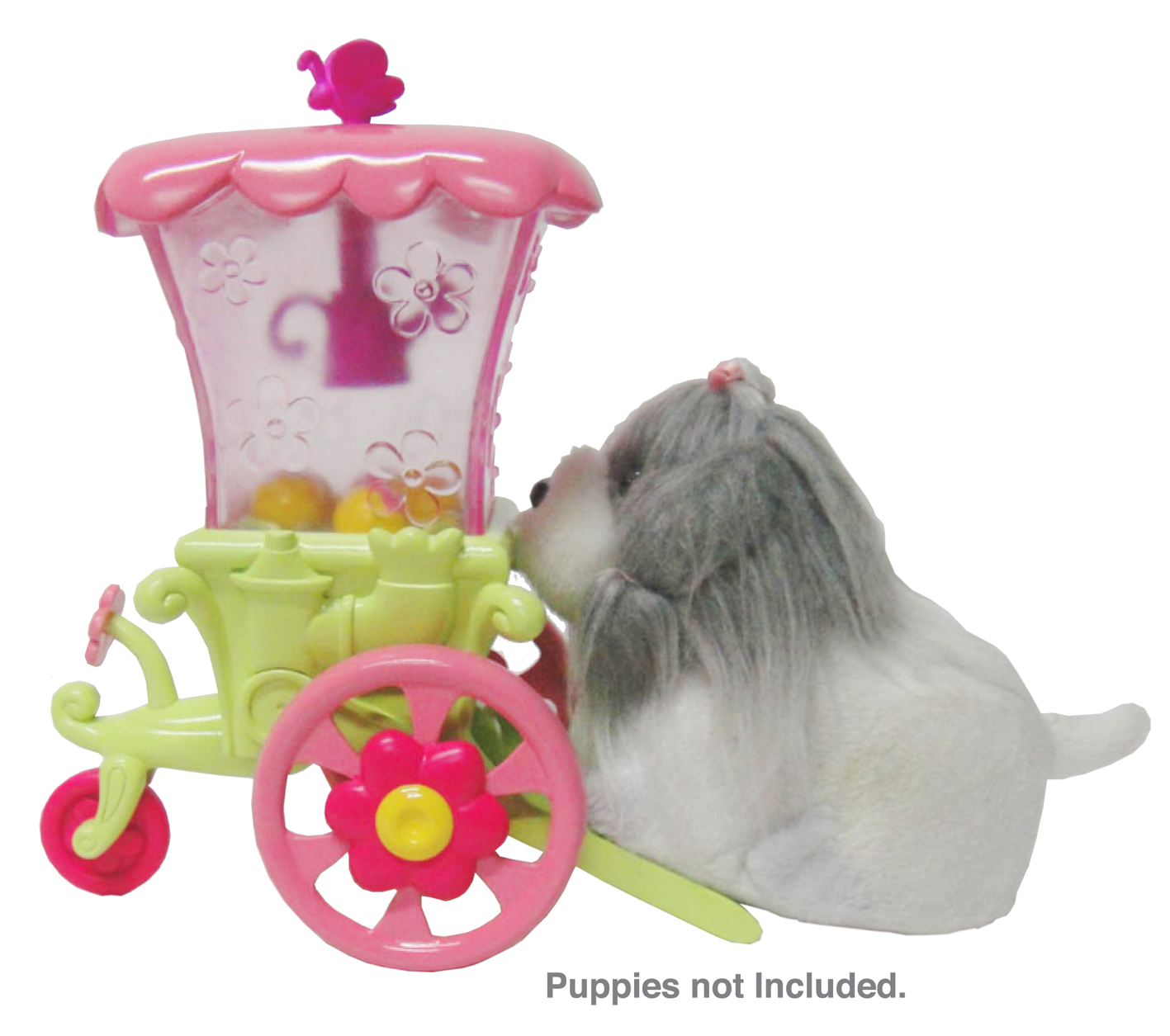 Puppies Push Along - Flower Cart