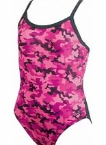 Camo Racerback Girls Swimsuit