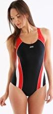Zoggs, 1294[^]241730 Noosa Flyback - Black and Red