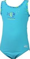 Zoggs, 1294[^]240764 Tots Girls Fish Fun Scoopback - Light Blue