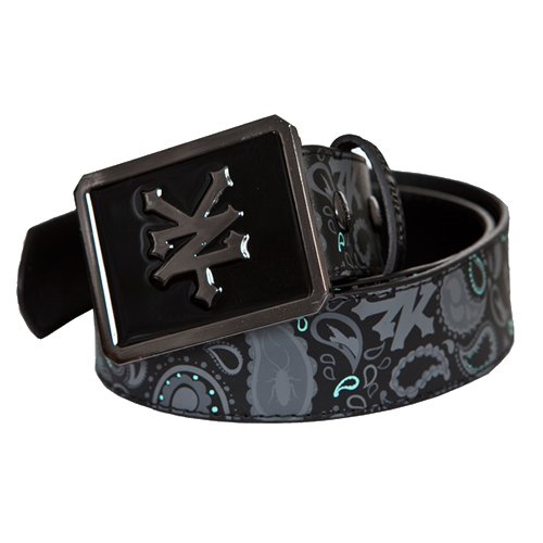 Zoo York Mens Zoo York Paisly Belt Black